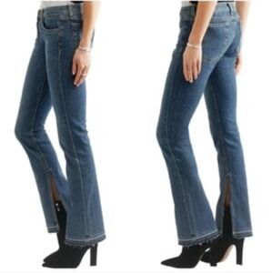 Rag & Bone Lottie Split Leg Flare Jean Rough Hem Size 26